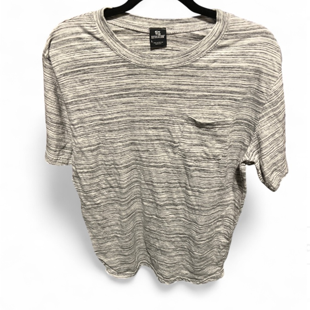 Revolution Heathered Gray Men's Tee